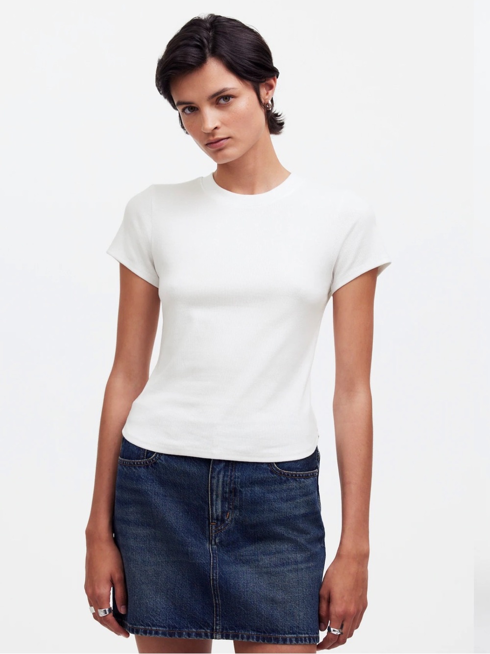 Madewell (Re)generative Cotton Ribbed Crewneck Tee